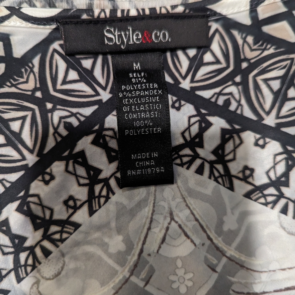 Style & Co gray pattern Maxi dress - Picture 5 of 7